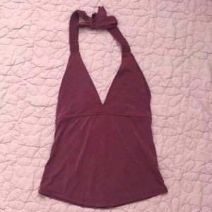 ⭐️Free People Plum Halter Too with Braided Detail